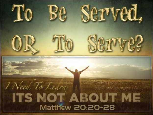 To Serve or to be Served?