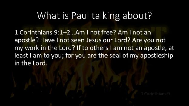 Paul made himself a Servant to All (I Corinthians 9)